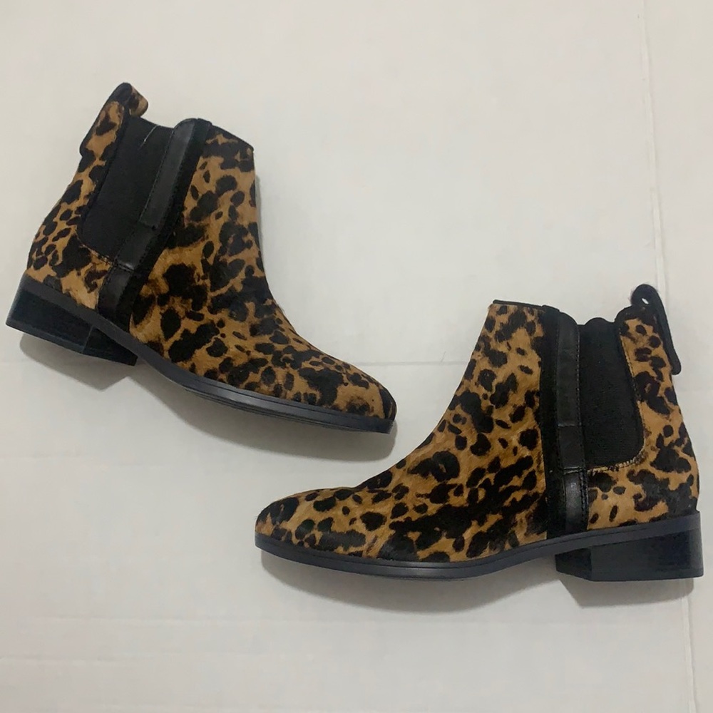 Rockport | Animal Fur Cheetah Print Booties Size 8 NEW - Picture 3 of 16